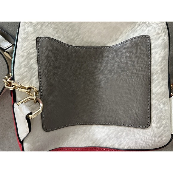 Marc Jacobs Cow Leather Snapshot Backpack Porcelain Multi Blue/Pink/Red  GUC main image 5